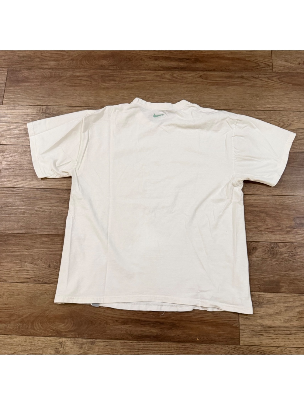 Vtg Y2K Nike Swim Tech Cyber Blueprint Graphic Tee White L - Picture 5 of 7